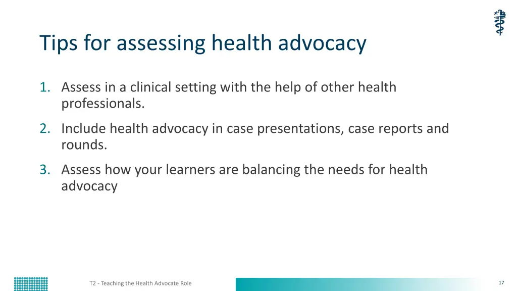 tips for assessing health advocacy