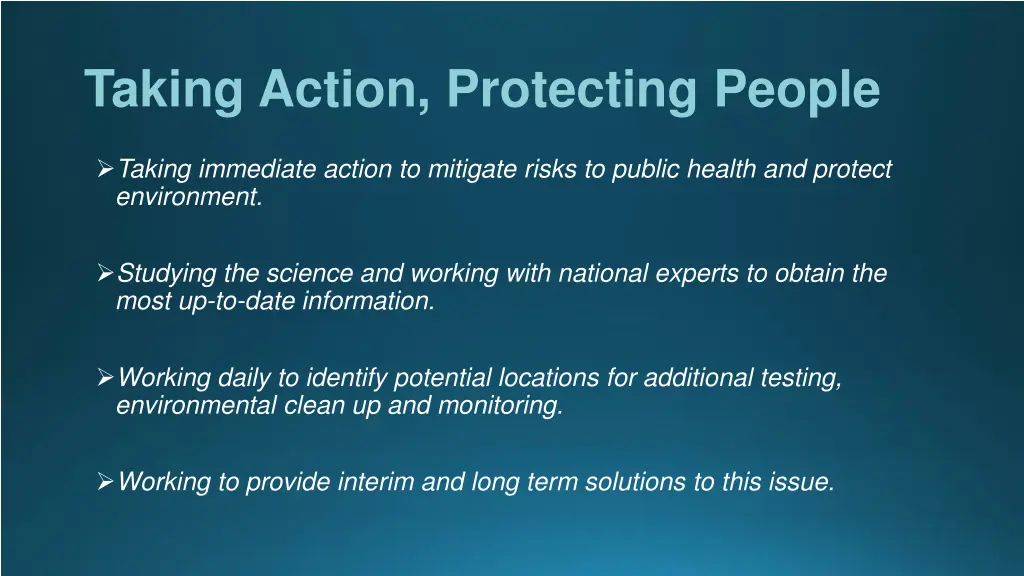 taking action protecting people