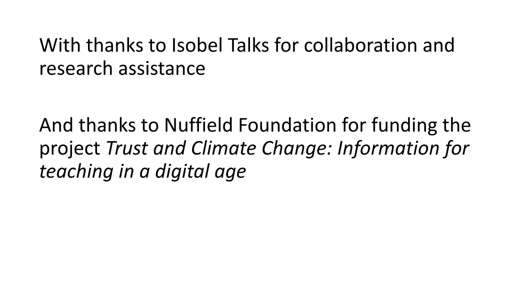 with thanks to isobel talks for collaboration
