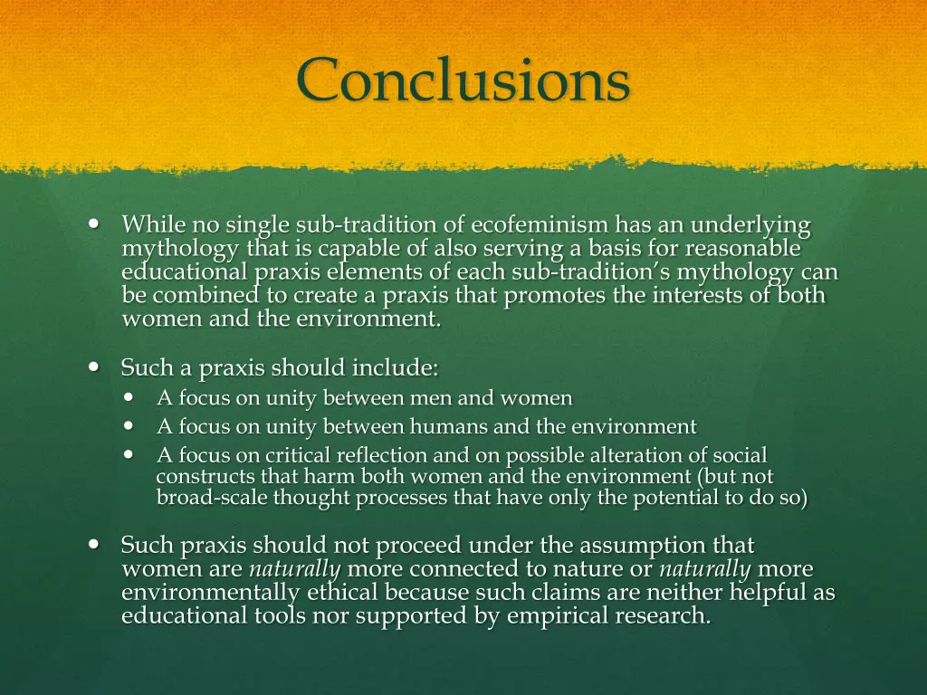 conclusions