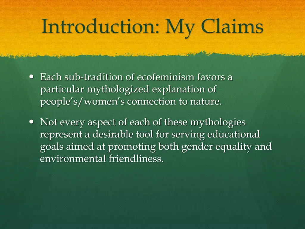 introduction my claims