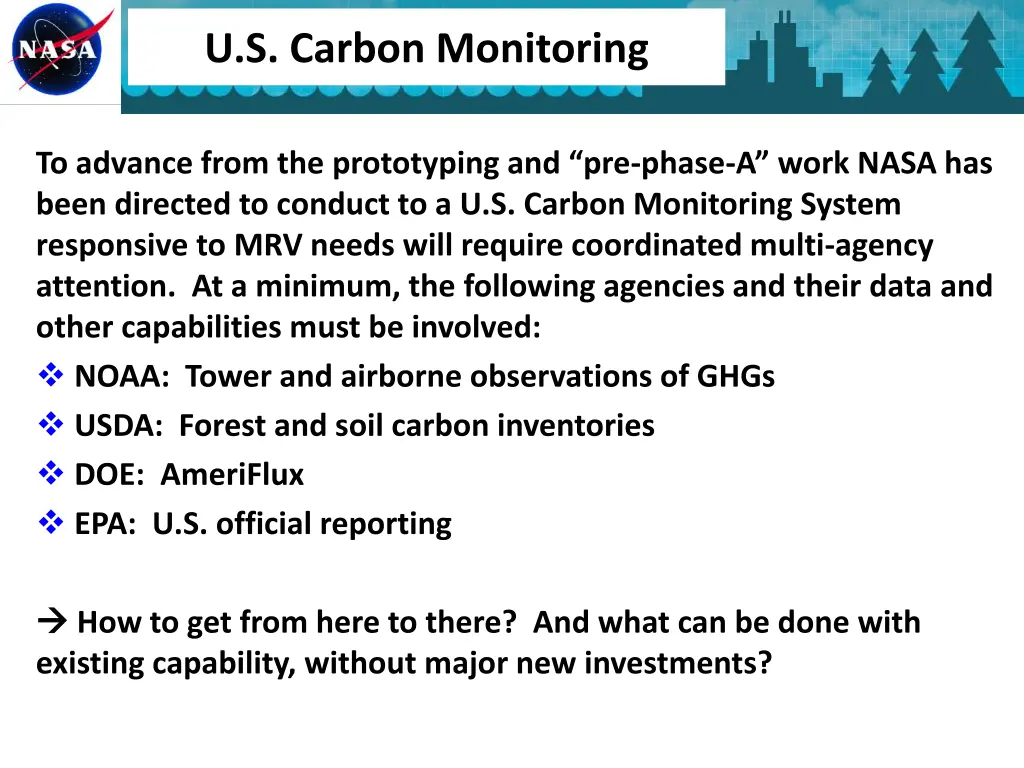 u s carbon monitoring