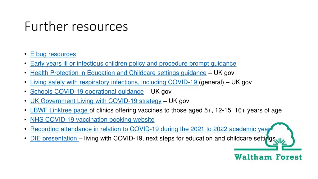 further resources