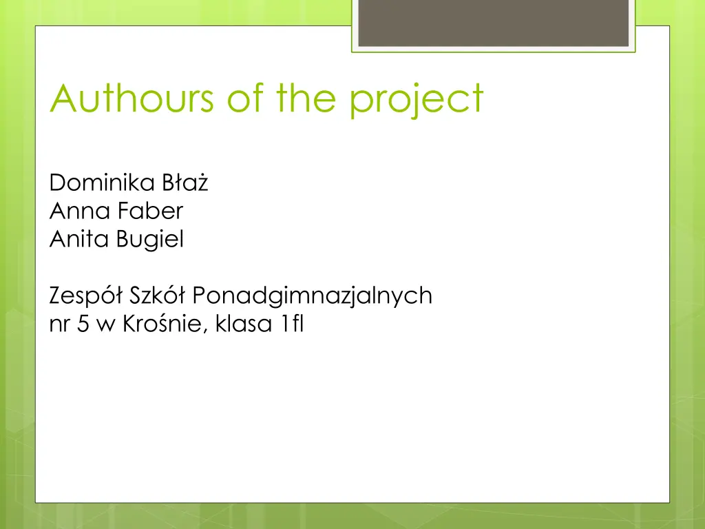 authours of the project