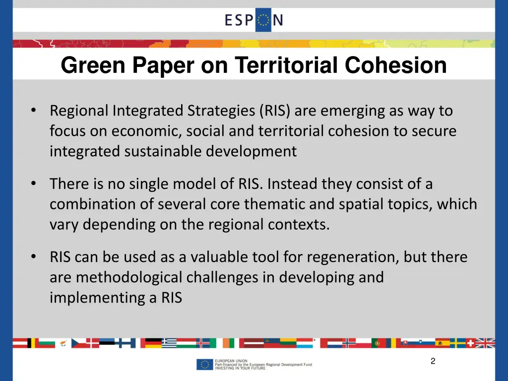 green paper on territorial cohesion