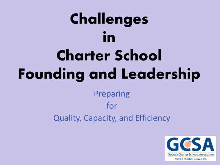 challenges in charter school founding