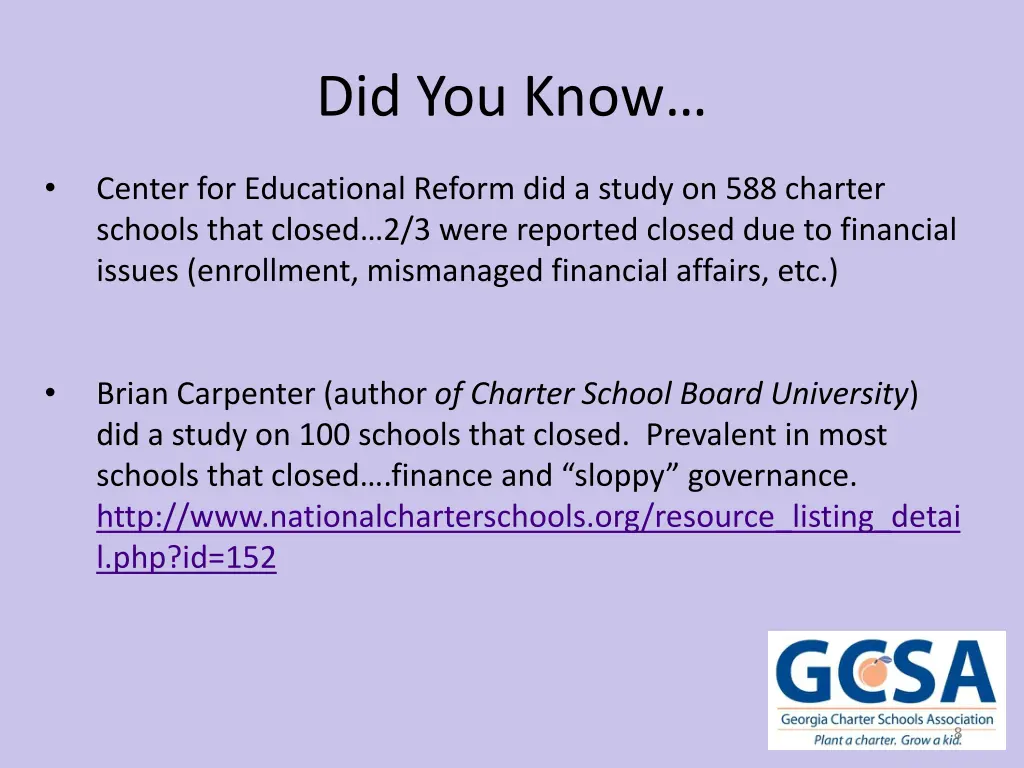 did you know