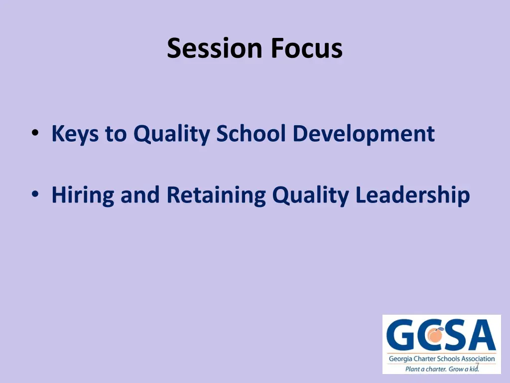 session focus