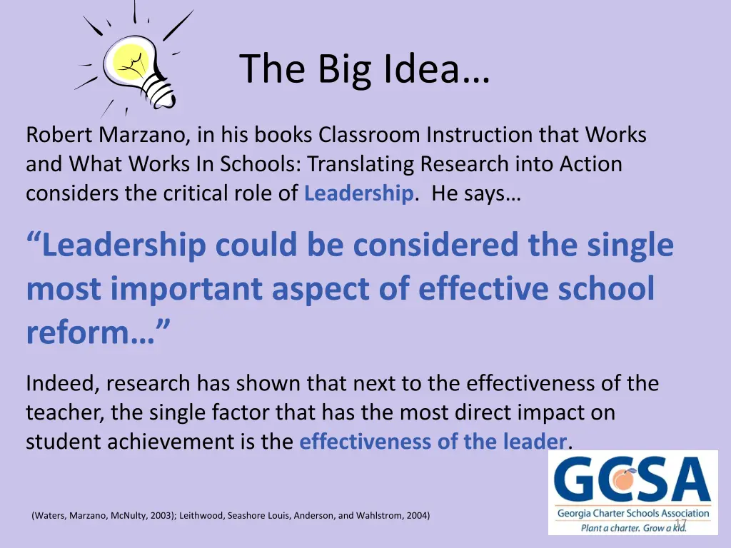 the big idea