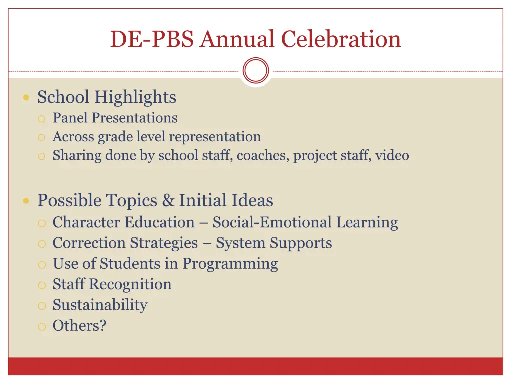 de pbs annual celebration