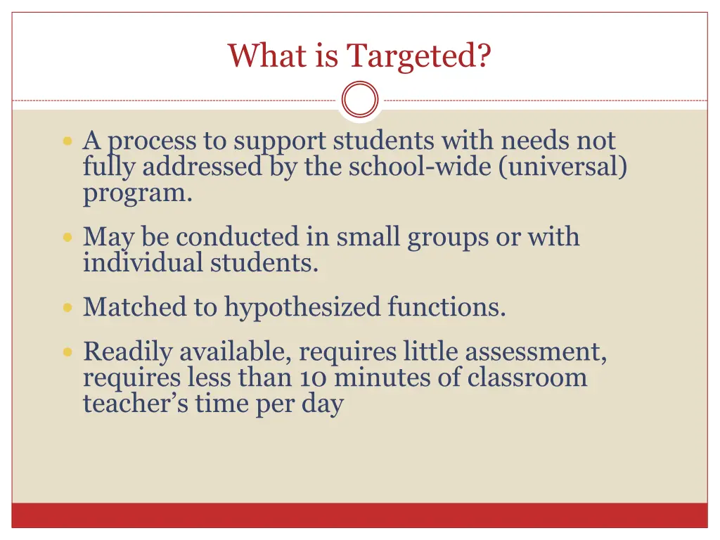 what is targeted