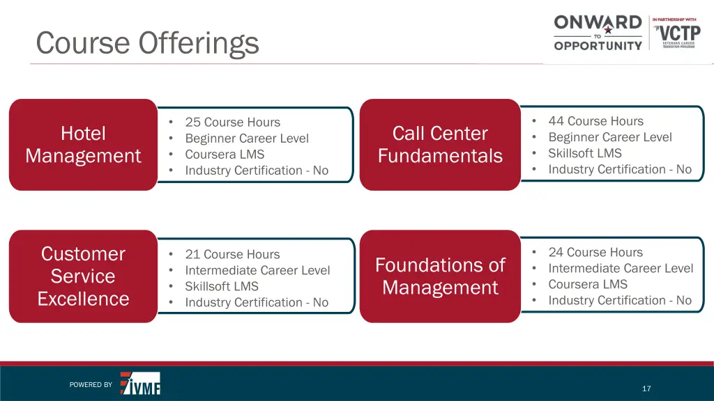 course offerings 7