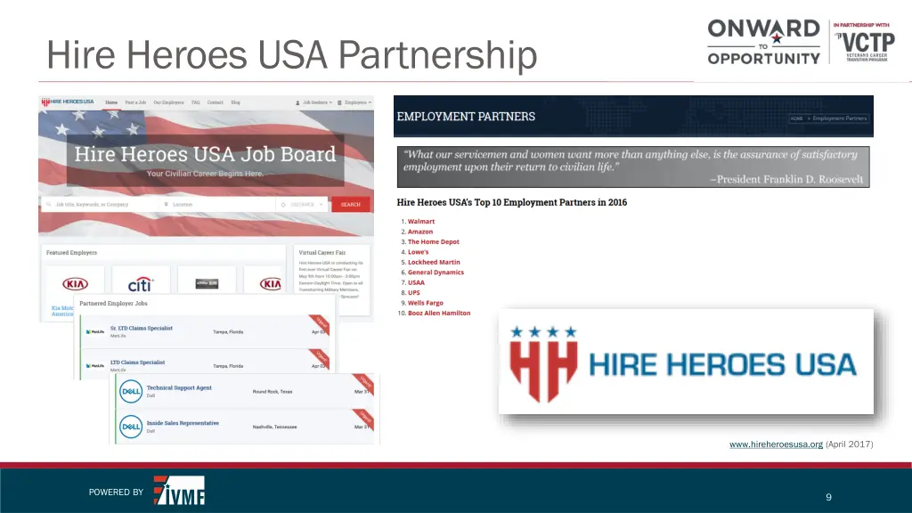 hire heroes usa partnership