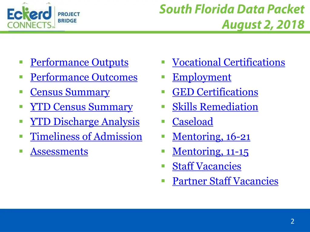 performance outputs performance outcomes census