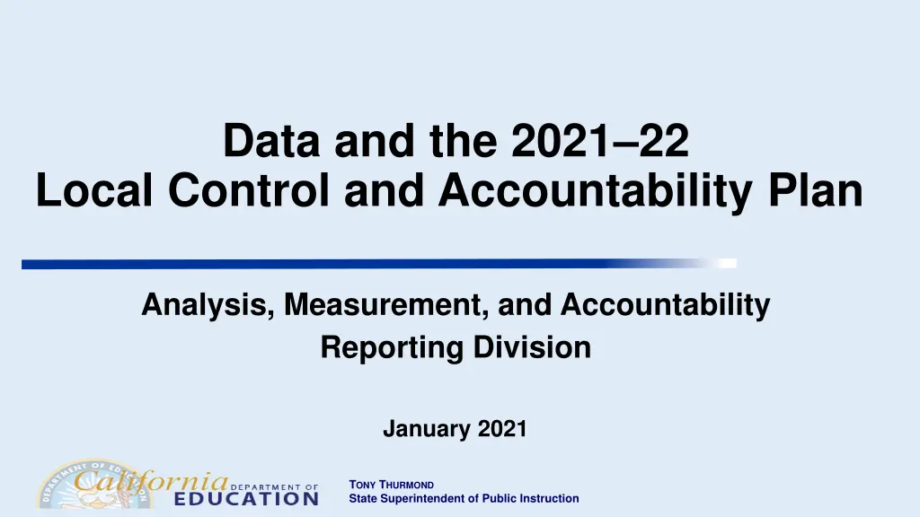 data and the 2021 22 local control