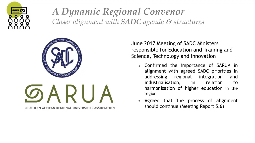 a dynamic regional convenor closer alignment with 1