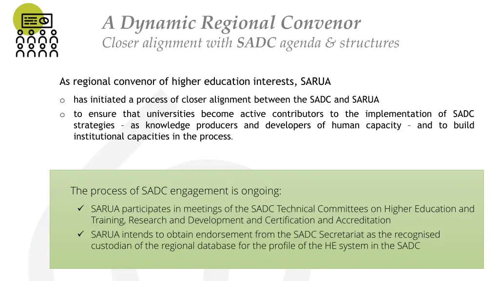 a dynamic regional convenor closer alignment with 2
