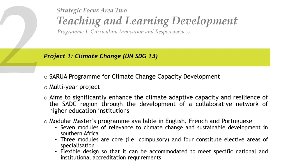 strategic focus area two teaching and learning 1