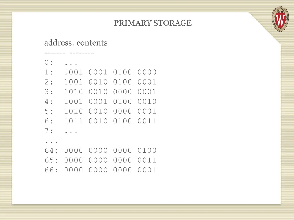 primary storage