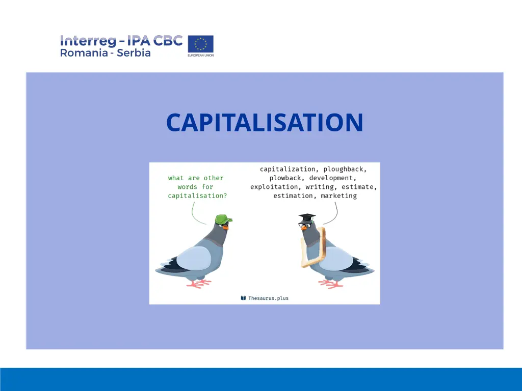 capitalisation