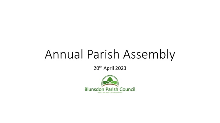 annual parish assembly