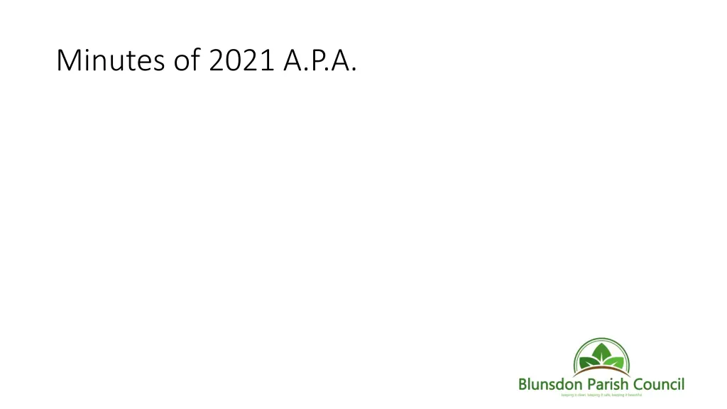 minutes of 2021 a p a
