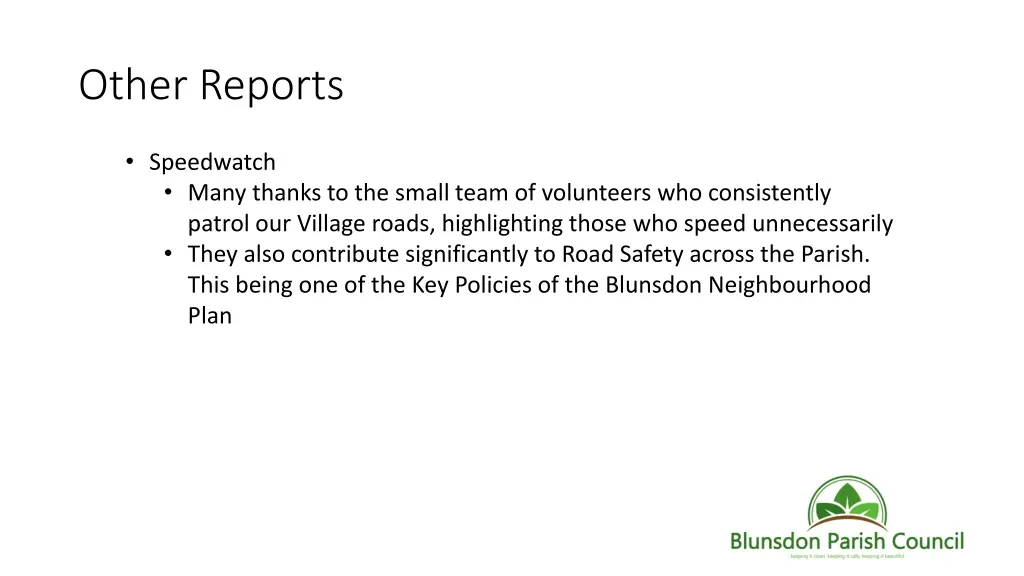 other reports