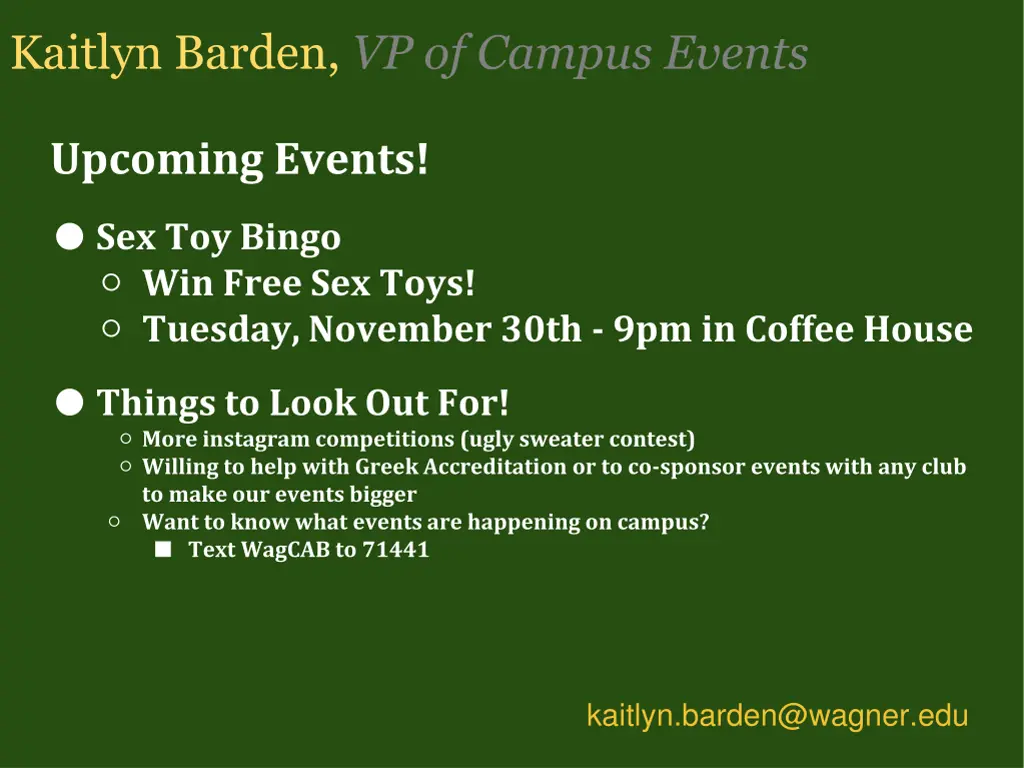 kaitlyn barden vp of campus events
