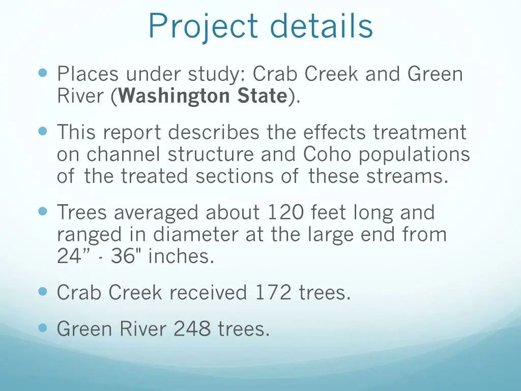 project details