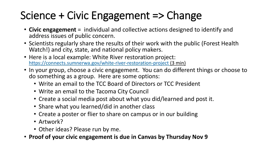 science civic engagement change science civic