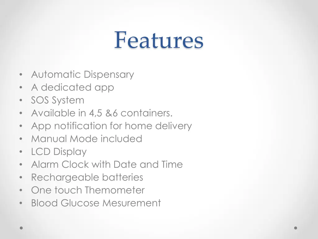 features