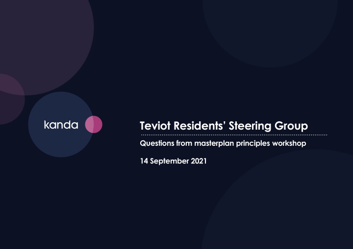 teviot residents steering group
