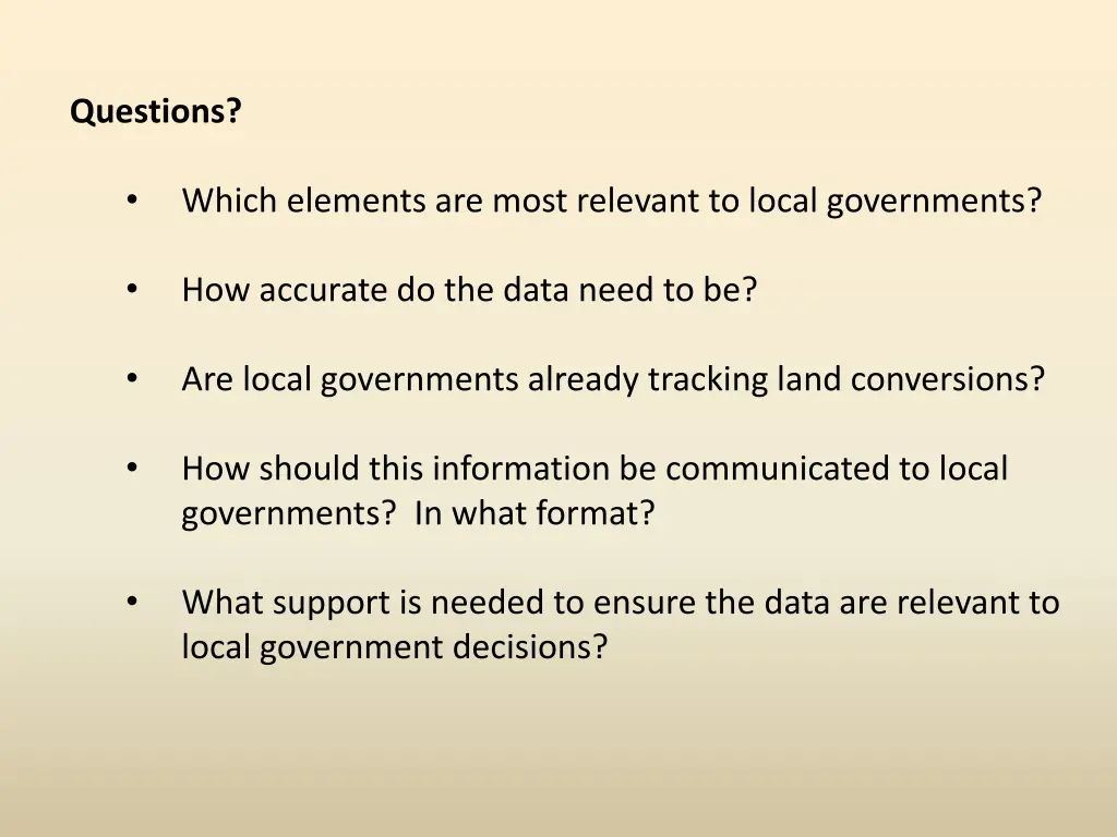 questions