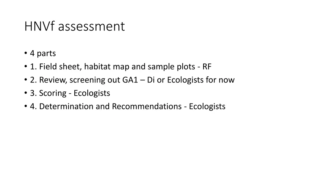 hnvf assessment