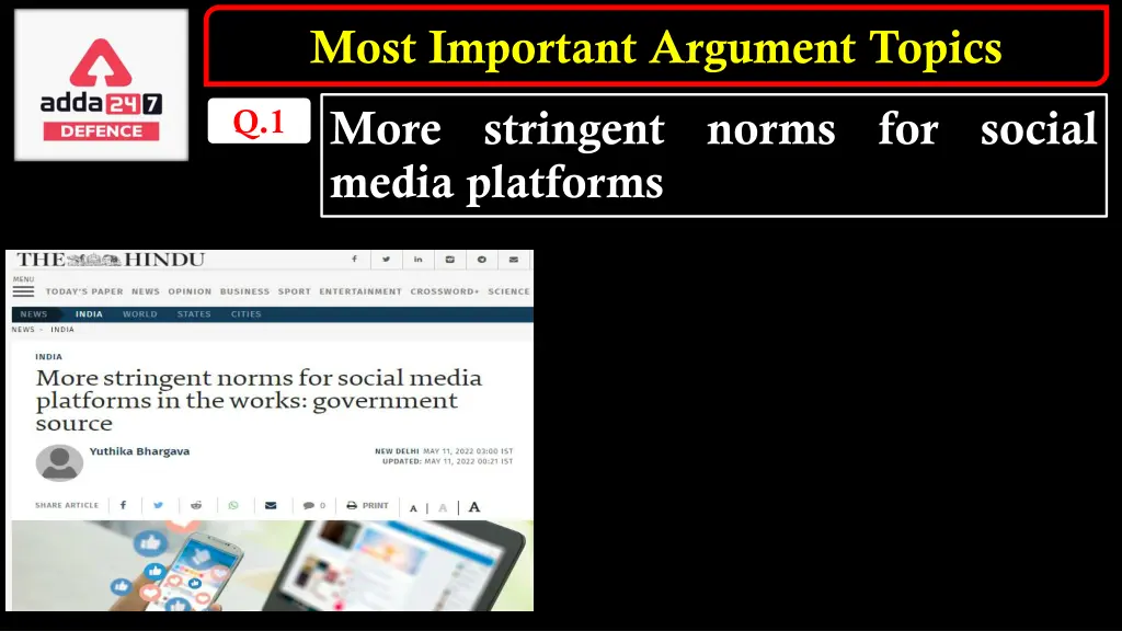 most important argument topics