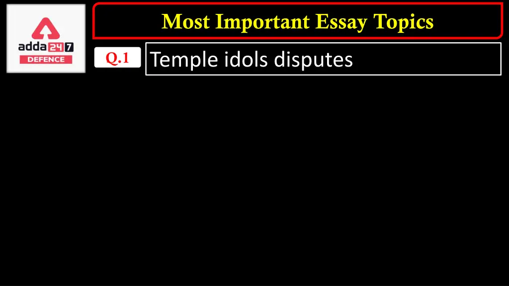 most important essay topics 11