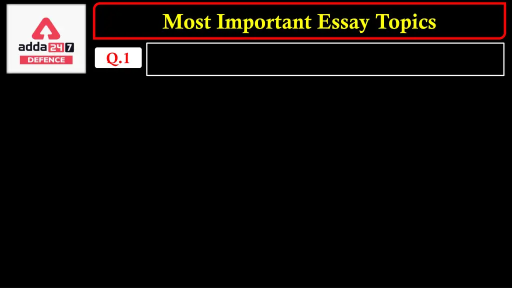 most important essay topics 18
