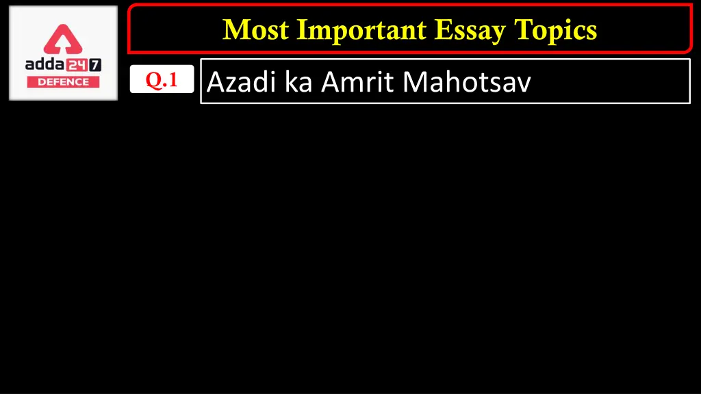 most important essay topics 8