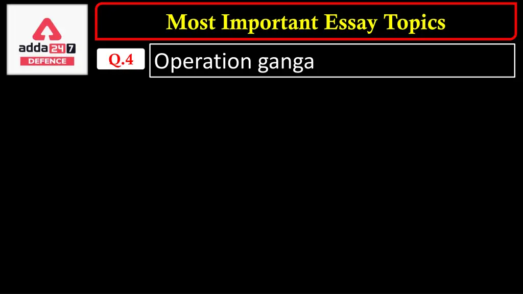 most important essay topics