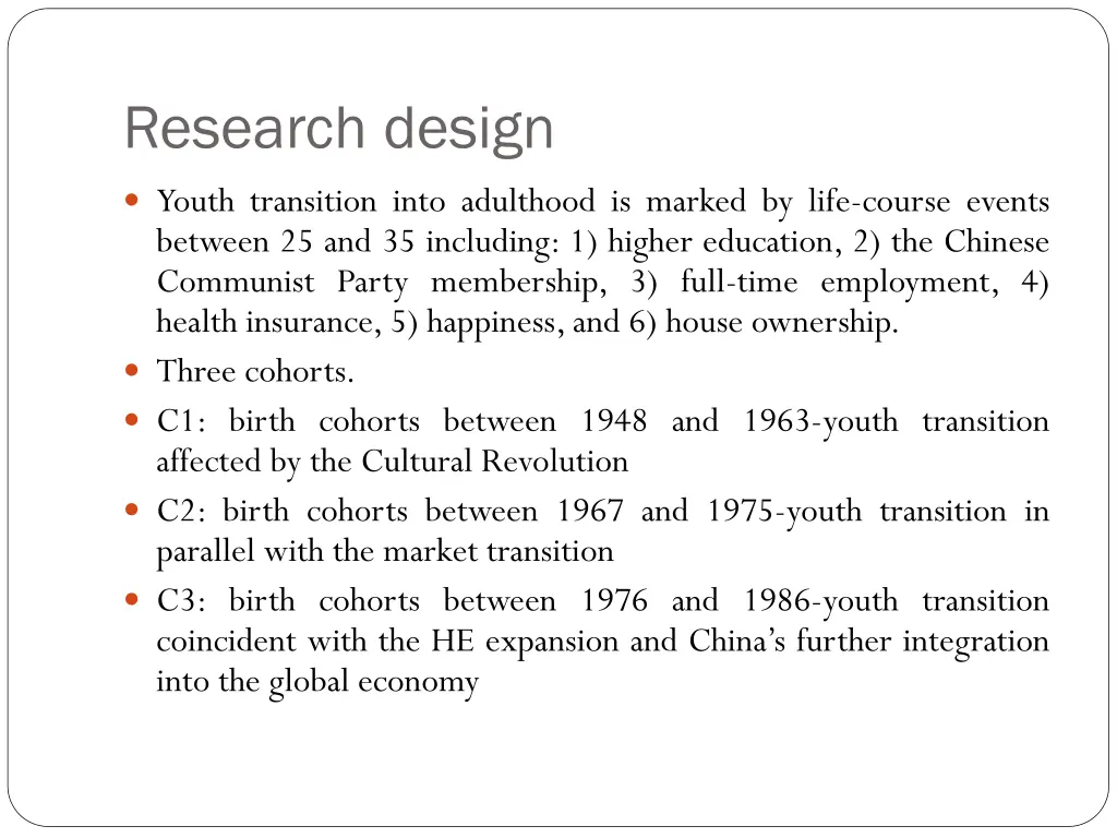 research design