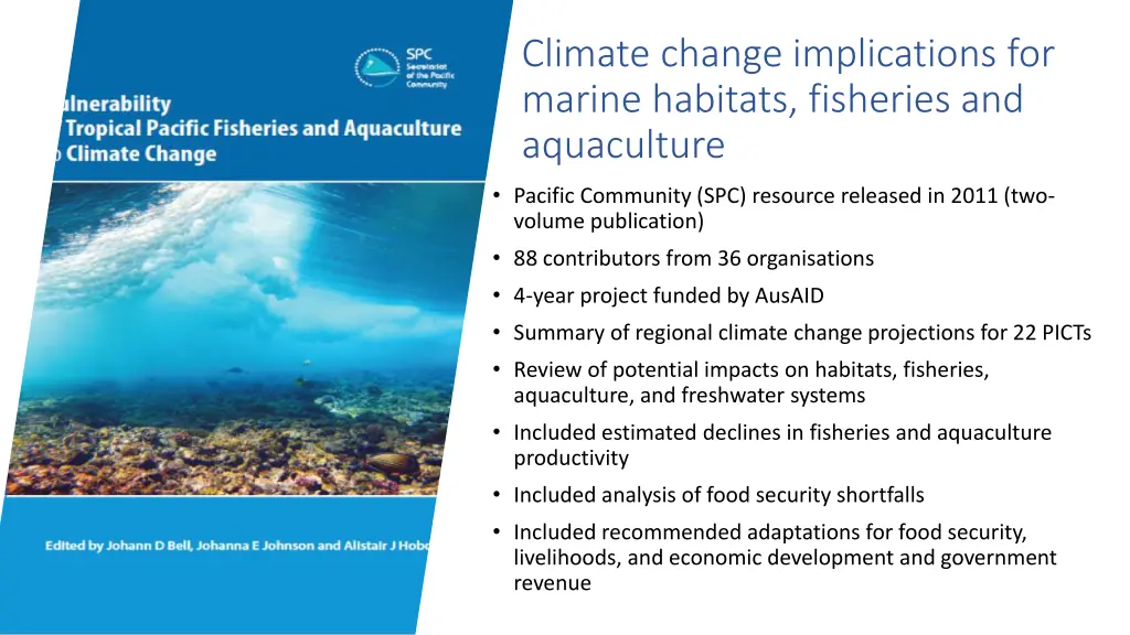 climate change implications for marine habitats