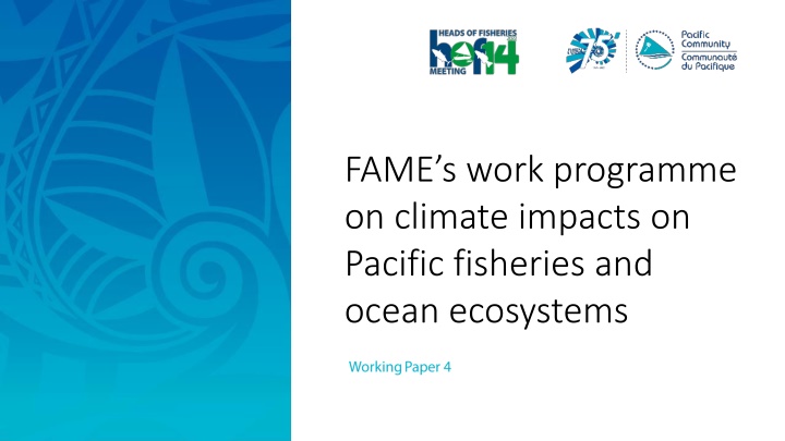 fame s work programme on climate impacts