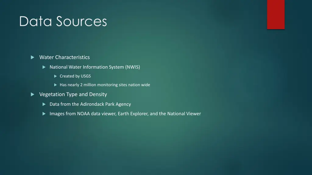 data sources