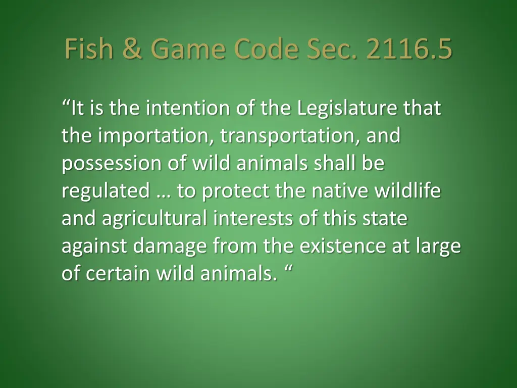 fish game code sec 2116 5