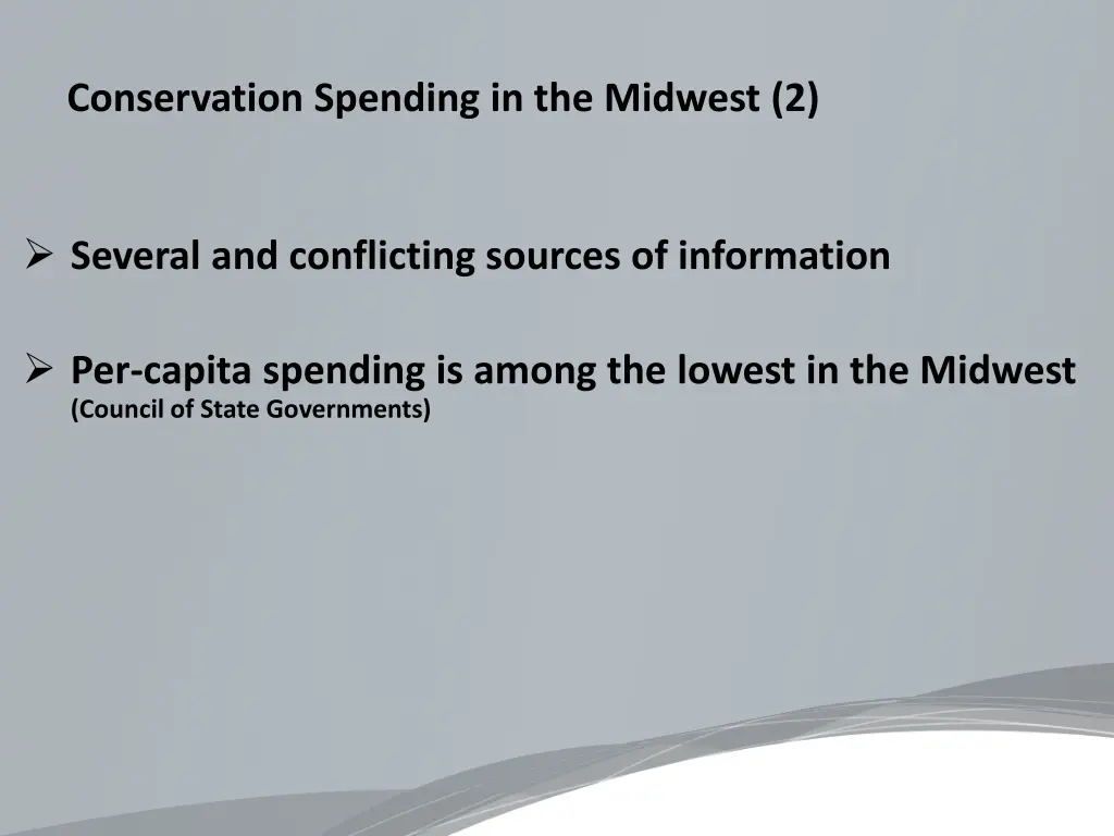 conservation spending in the midwest 2