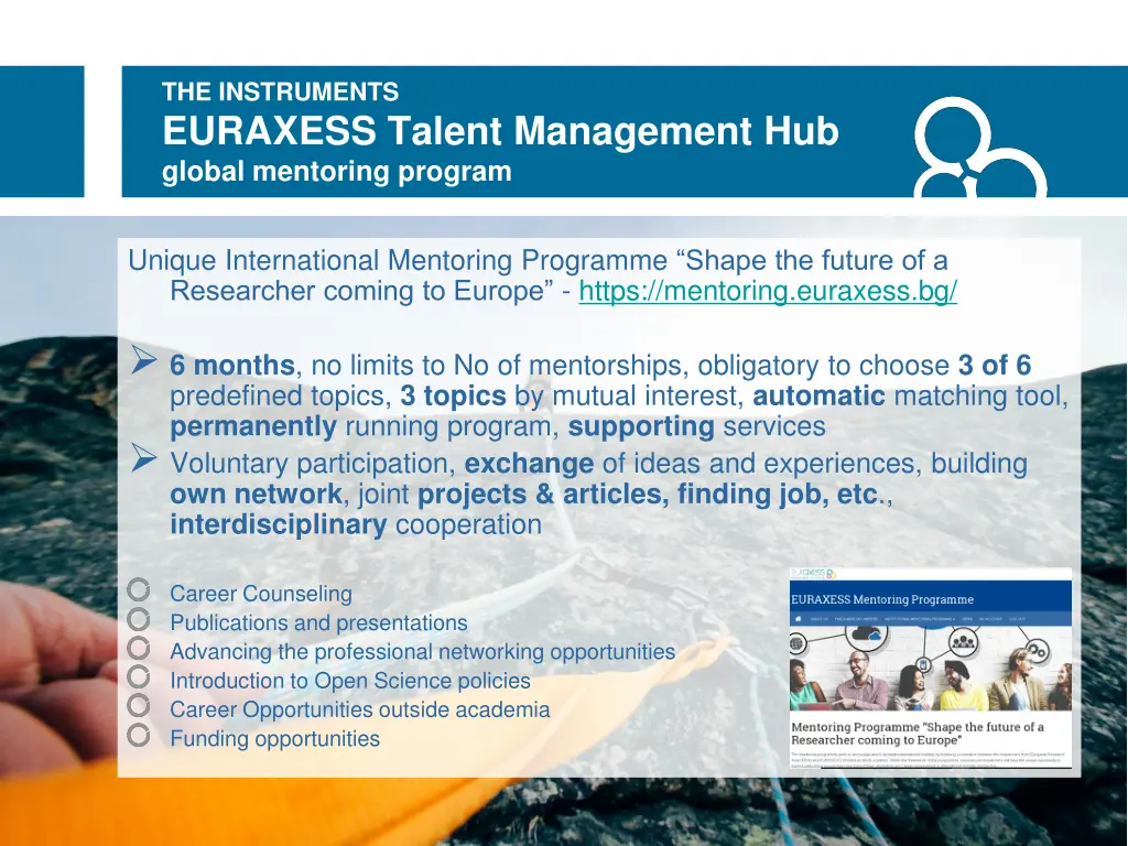 the instruments euraxess talent management
