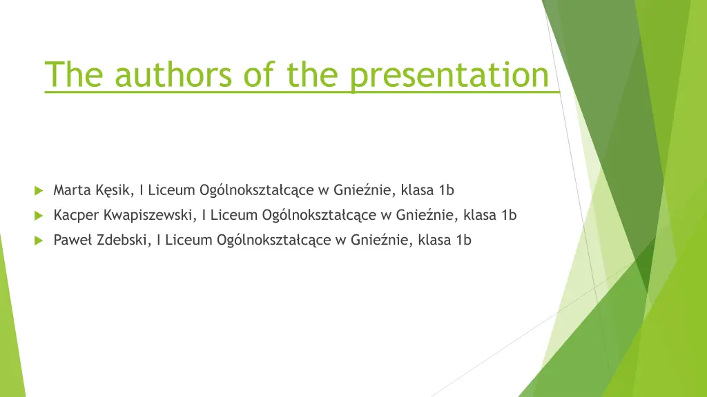 the authors of the presentation