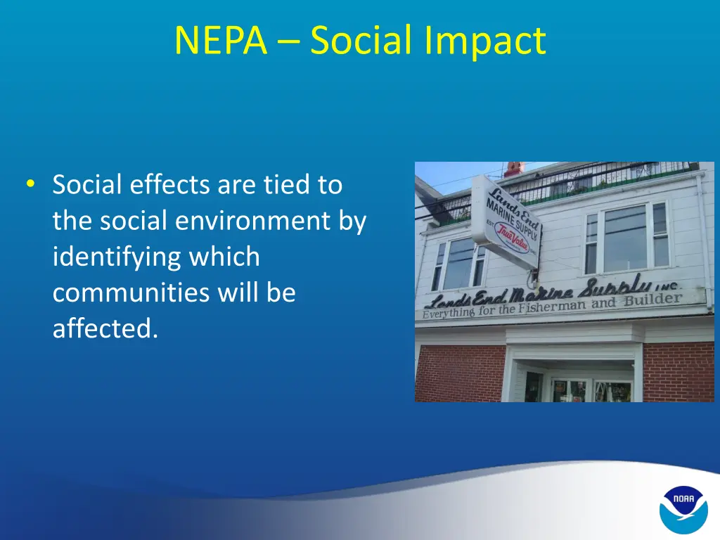 nepa social impact 1