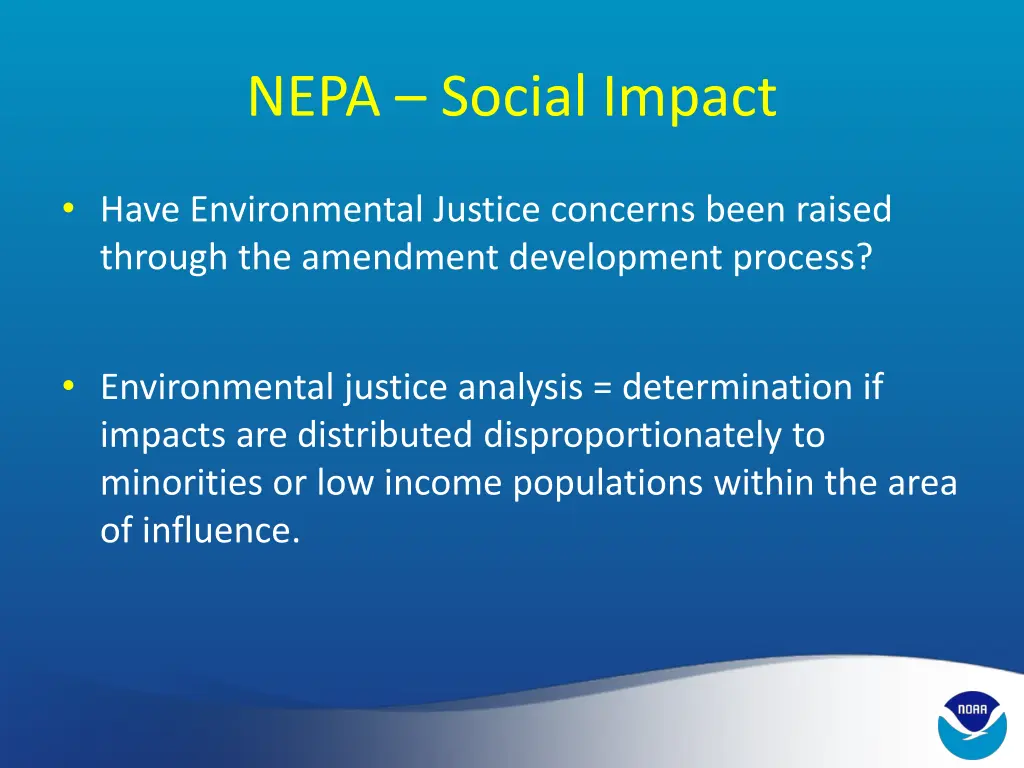 nepa social impact 2