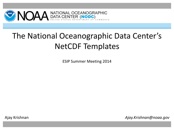 the national oceanographic data center s netcdf